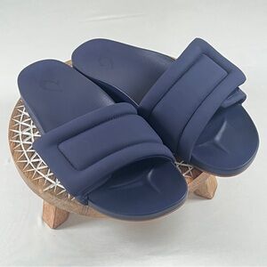 OluKai Midnight Blue Padded Slide Sandals